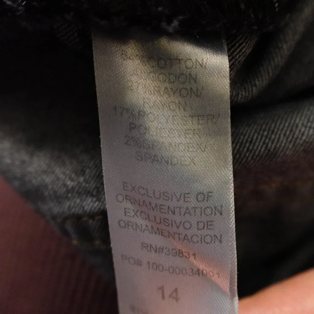 Democracy Ab Solution High Rise Skinny Jeans Women’s 14‎ Dark Wash 29”
